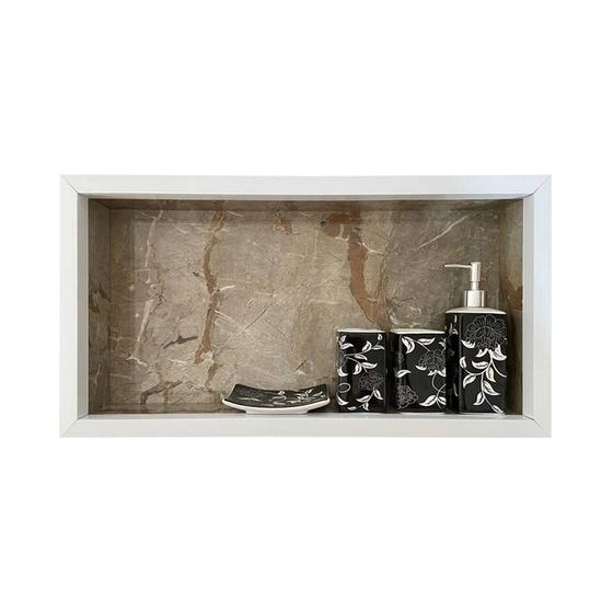 Nicho em porcelanato para banheiro porta shampoo 60x30x10cm é boa?