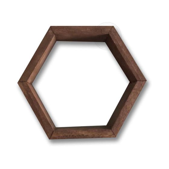 Imagem de Nicho Hexagonal Marrom 20X23X7 - 5 Unid