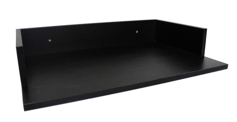 Imagem de Nicho Microondas Prateleira Preto Mdf 58x15x37