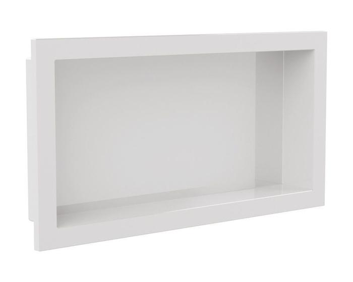 Imagem de Nicho Para Banheiro Embutir Plástico Branco 30x60cm Metasul