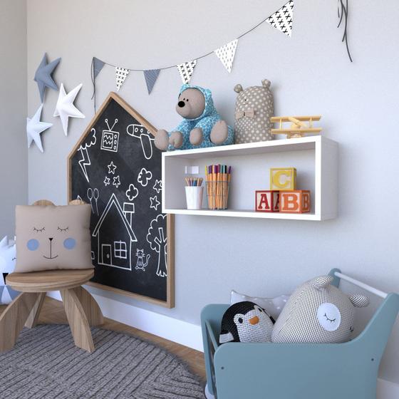 Imagem de Nicho para Quarto Infantil Retangular 60x16cm