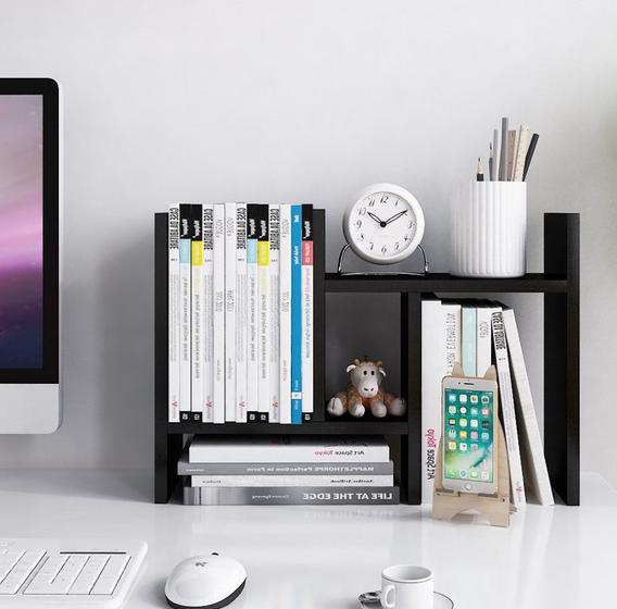Nicho Preto Organizador Ajustável Escritório Home Office Menor preço em Nicho Preto Organizador Ajustável Escritório Home Office