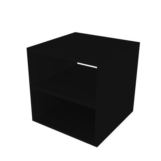 Imagem de Nicho Quadrado com Prateleira Cubo II Preto