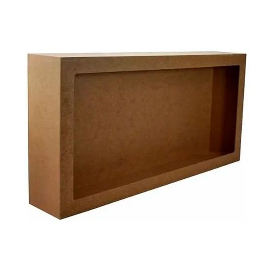 Imagem de Nicho Retangular Simples 60x30x12 Mdf Madeira