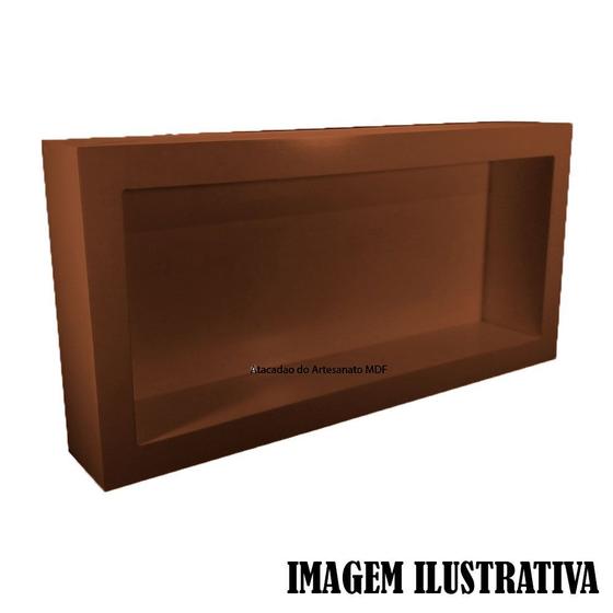 Imagem de Nicho Simples Retangular 70x35x12 Mdf Madeira Pintado