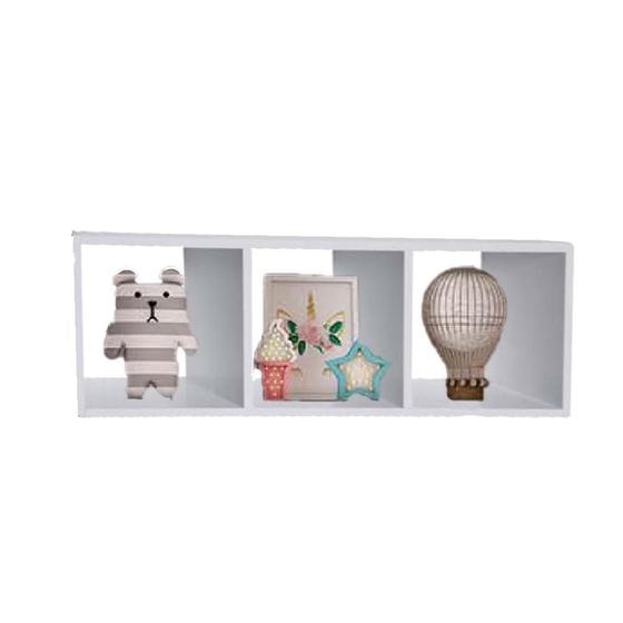 Imagem de Nicho Triplo 90x30x20 Branco Em Mdf F031