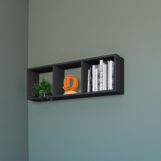 Imagem de Nicho Triplo Moderno Decorativo Hall Sala  Quarto MDF