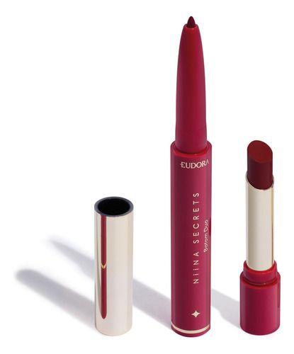 Imagem de Niina Secrets Perfect Match Batom Duo Vermelho 1,65g