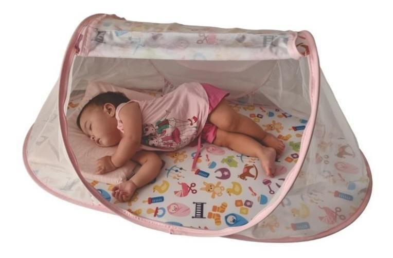 Imagem de Ninho Para Bebê Com Mosquiteiro Mini Berço Portátil Toys
