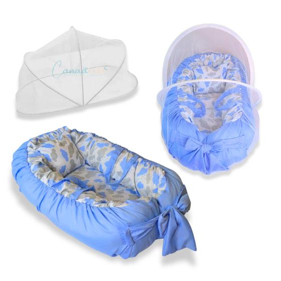 Imagem de Ninho Redutor de Berço para Bebê com Mosquiteiro Várias Estampas