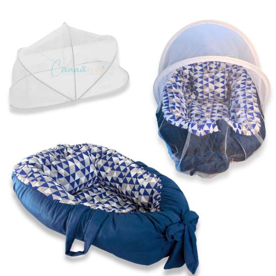 Imagem de Ninho Redutor de Berço para Bebê com Mosquiteiro Várias Estampas