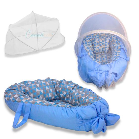 Imagem de Ninho Redutor de Berço para Bebê com Mosquiteiro Várias Estampas