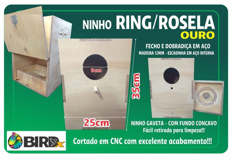 Imagem de Ninho Rosela ou Ringneck Ouro