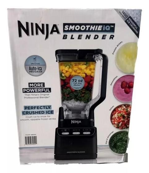 Imagem de Ninja Smoothie Iq Blender Liquidificador Preto 1400W