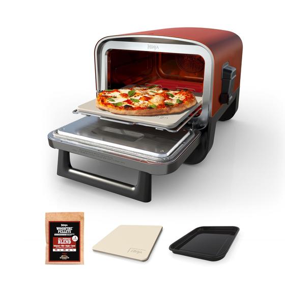 Imagem de Ninja Woodfire Forno de Pizza Outdoor 8-em-1, 700F Vermelho