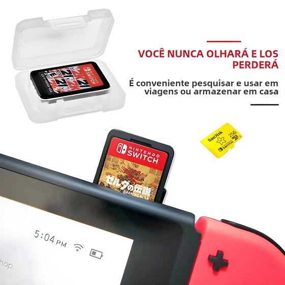 Imagem de Nintendo Switch Lite OLED TF Suporte De Armazenamento De Cartão 10 PCS Mini Capa Protetora