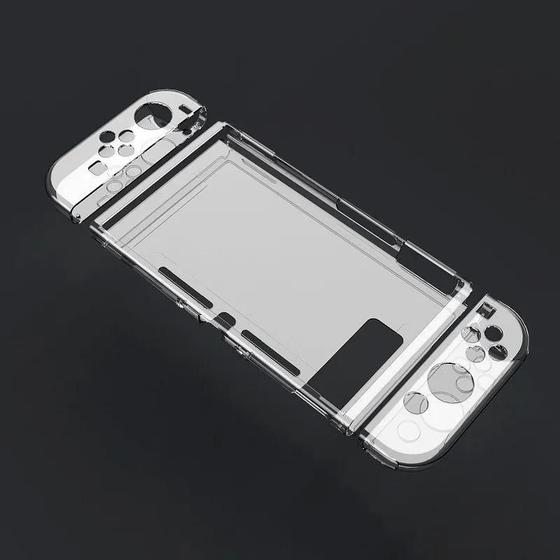 Imagem de Nintendo Switch TPU Soft Transparente Capa Protetora Moldura Protetor Dockable Compatível
