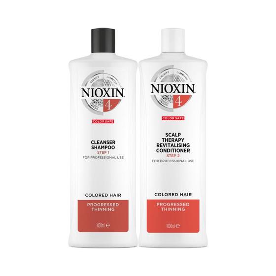 Imagem de Nioxin Sistema 4 Shampoo 1000ml e Condicionador 1000ml