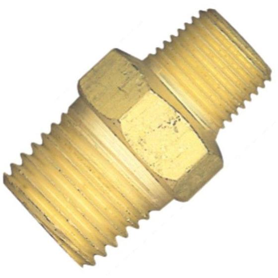 Imagem de Niple de Redução Lubefer 1/4 x 1/8 Rosca Macho Aço