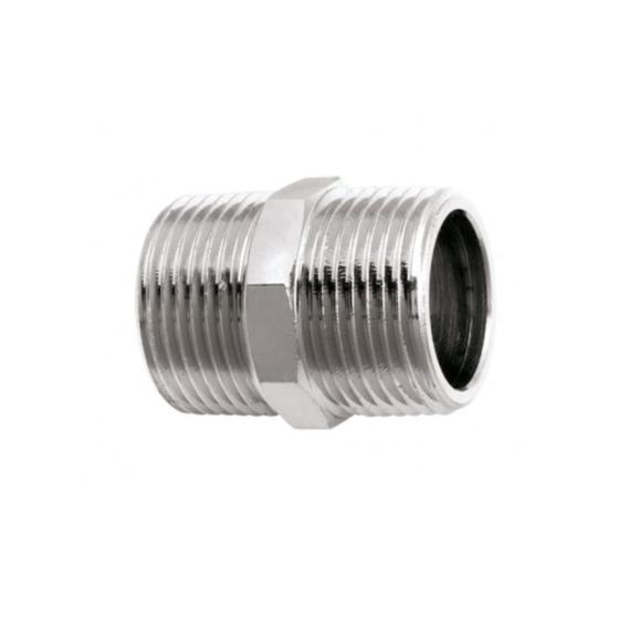 Imagem de Niple Duplo Blukit Cromado 1/2