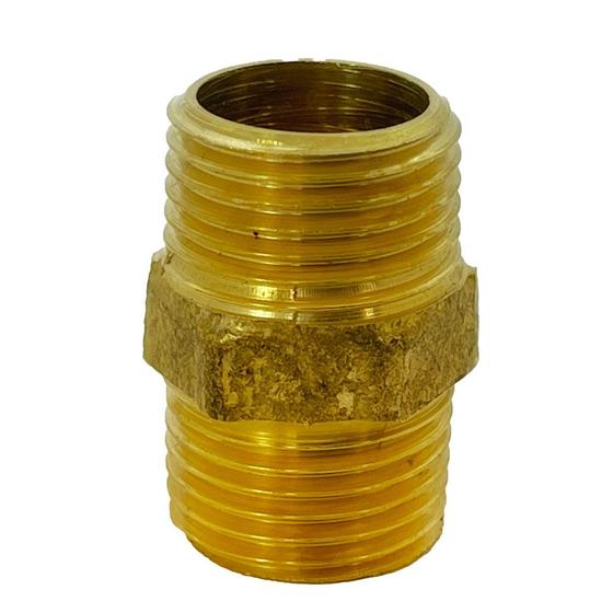 Niple Duplo Latão NPT 3/4 x 3/4 Macho Roscável Menor preço em Niple Duplo Latão NPT 3/4 x 3/4 Macho Roscável