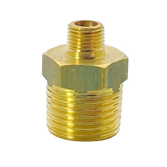 Imagem de Niple Duplo Latão Redução 1/2" NPT x 1/8" NPT Macho