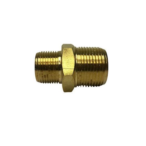 Imagem de Niple Galvanizado Duplo Adaptador Conexão Aço 1 x 3/4 Npt