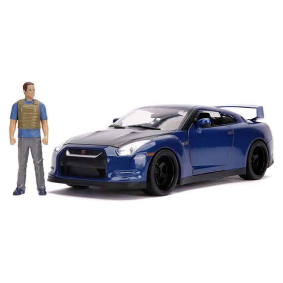 Imagem de Nissan gt-r r35 - velozes e furiosos - brian com boneco - 1/18