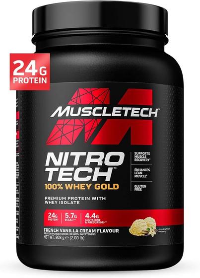 Imagem de Nitrotech 100% Whey Gold 907g - Baunilha - Muscletech