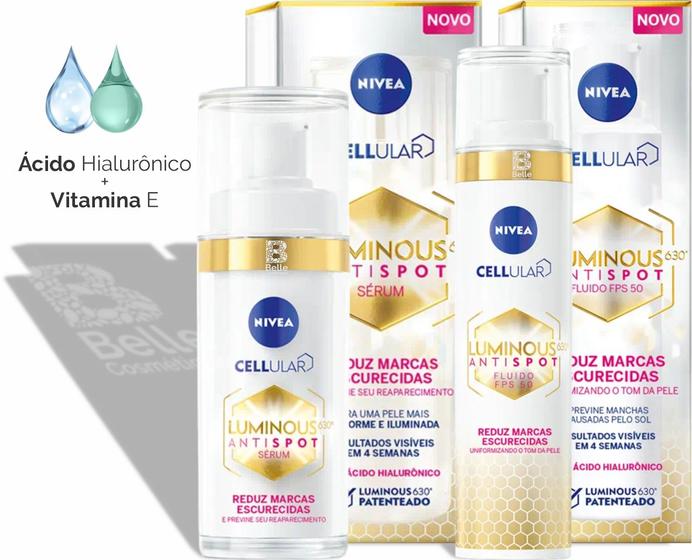 Imagem de Nivea Cellular Luminous630 Antispot Sérum 30ml e Fluído Preventivo 40ml