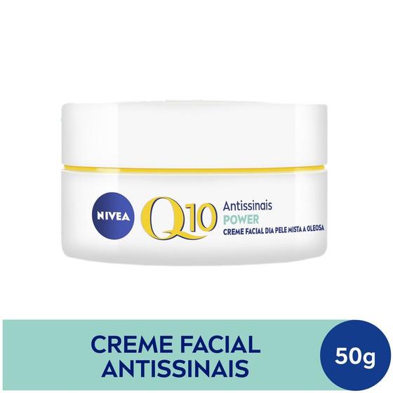 Imagem de NIVEA Creme Facial Antissinais Q10 Power Dia FPS 30 Pele Mista a Oleosa 50g