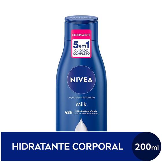 Imagem de NIVEA Loção Deo-Hidratante Corporal Milk Hidratação Profunda 200ml
