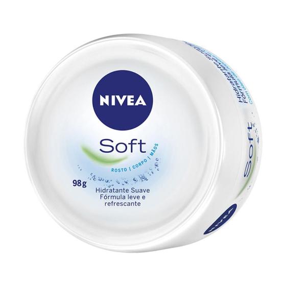 Imagem de Nivea soft creme hidratante rosto,corpo e mãos com 98g