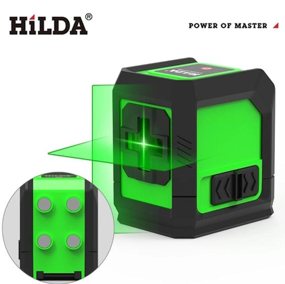 Imagem de Nível a laser c/ suporte 2 linhas Vertical e horizontal - Hilda