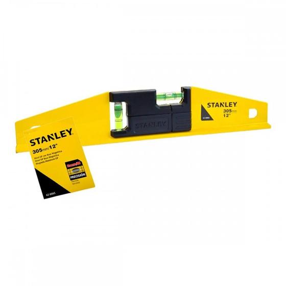 Imagem de Nivel Aluminio Stanley 12'' Com Base Magnetica - 42-886S