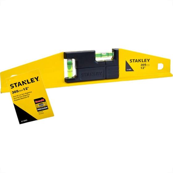 Imagem de Nivel Aluminio Stanley 12'' Com Base Magnetica - 42-886S