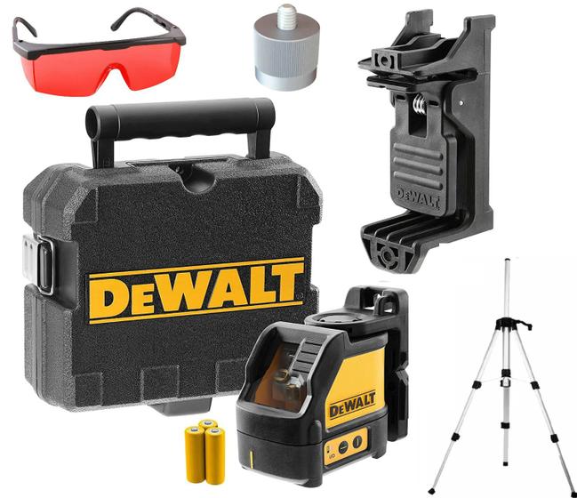 Imagem de Nivel DEWALT a Laser Vermelho com Tripe e Maleta DW088K 