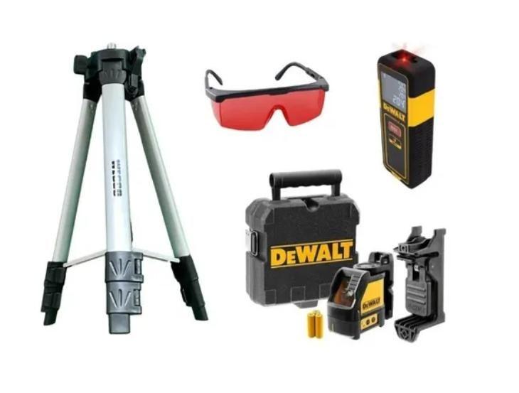 Imagem de Nível Laser Dewalt + Tripé + Trena + Óculos - Dw088k