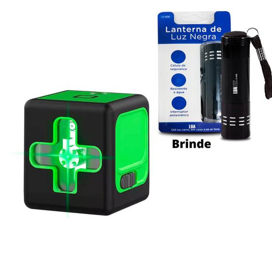Nível Laser Recarregável 20m 2 Linhas Ângulo 120 + Lanterna UV Menor preço em Nível Laser Recarregável 20m 2 Linhas Ângulo 120 + Lanterna UV