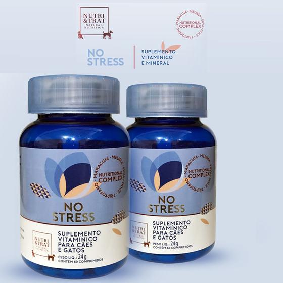 No Stress Suplemento Vitamínico Para Cães E Gatos Com Extratos Naturais Centagro Pet Menor preço em No Stress Suplemento Vitamínico Para Cães E Gatos Com Extratos Naturais Centagro Pet