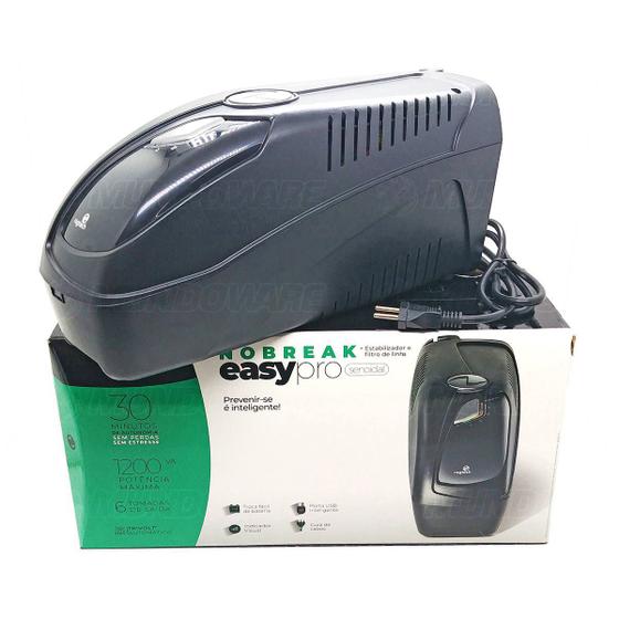 Nobreak 1200VA 840W Senoidal Puro 6 Tomadas Troca Fácil de Bateria Trivolt Ragtech Easy Pro 1200 Menor preço em Nobreak 1200VA 840W Senoidal Puro 6 Tomadas Troca Fácil de Bateria Trivolt Ragtech Easy Pro 1200