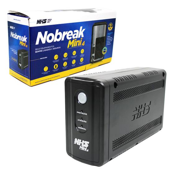 Imagem de Nobreak 600VA NHS Mini 4, Ent. Monovolt 120V, Saida 120V, 6T, Bat. 1x 7Ah/12V - 90.A1.006000