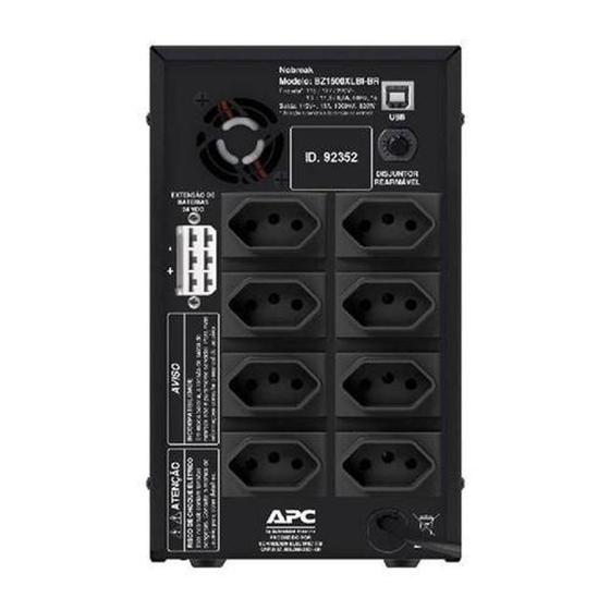 Nobreak APC BACK UPS 1500VA Bivolt - BZ1500XLBI-BR Menor preço em Nobreak APC BACK UPS 1500VA Bivolt - BZ1500XLBI-BR
