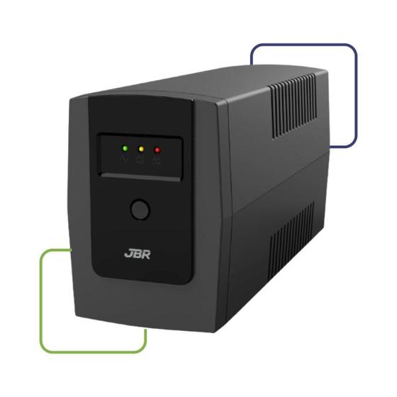 Nobreak jbr guard 1200va mono 110-110v Menor preço em Nobreak jbr guard 1200va mono 110-110v