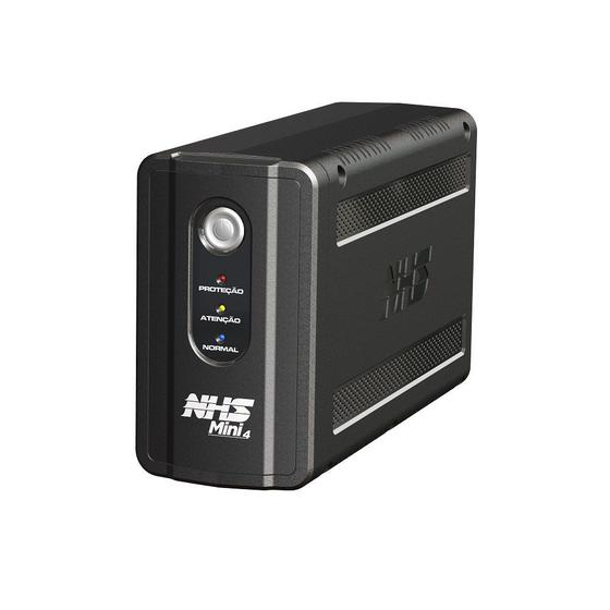 Nobreak NHS Mini 4 600VA E. Bivolt/S. 120V/220 Conf Bat 1x7Ah/12V 6 tomadas ABS - 90.A1.006100 Menor preço em Nobreak NHS Mini 4 600VA E. Bivolt/S. 120V/220 Conf Bat 1x7Ah/12V 6 tomadas ABS - 90.A1.006100