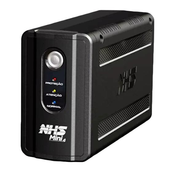 Imagem de Nobreak NHS Mini 4, 700VA, Bivolt, Semi Senoidail, 6 Tomadas, Preto - 90.B1.007100