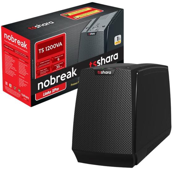 Imagem de Nobreak Ts 1200Va Universal 1Bs 7Ah Entrada E Saída Bivolt TS Shara