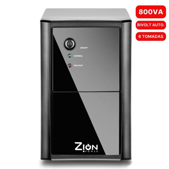 Imagem de Nobreak Zion Power 800 va MOD: ZPS8BA- Entrada : Bivolt Automático - Saida 110v