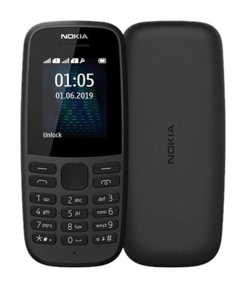 Imagem de Nokia 105 (2019) Dual SIM 4 MB preto 4 MB RAM