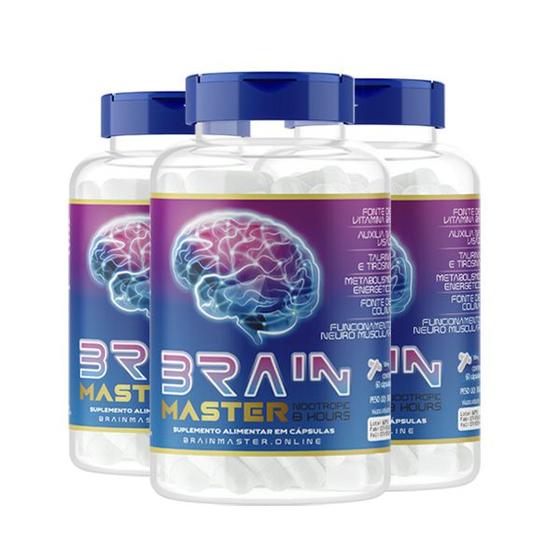 Nootrópico Brain Master energia foco concentração e alívios dos